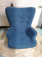 New Chair NO Legs - 25.5" W, 16.5" Deep & 26" H