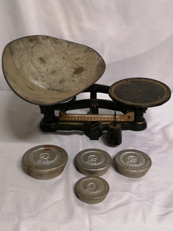 Vintage Scale with Weights - Made in Canada
