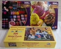 3 Jigsaw Puzzles - 300 Pieces Each - Cannot Confirm if Complete