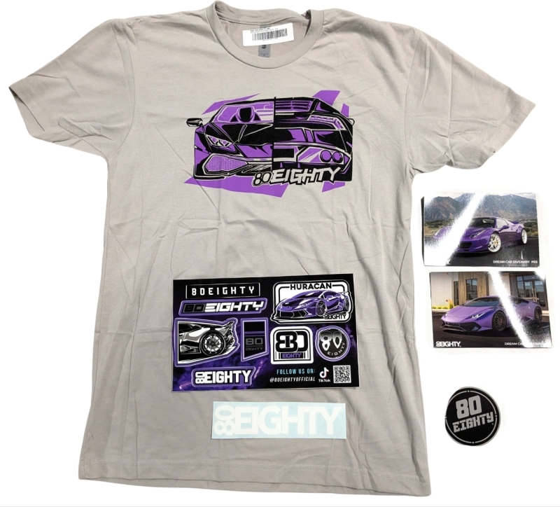 New Men's Size Small | 80EIGHTY DCG #67 Shirt & Sticker Sheet (Sheet: 9.75" x 6")