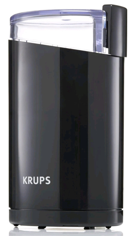 New | Krups 3-Ounce Electric Spice and Coffee Grinder with Stainless Steel Blades | Model# F203 * Retails For $32.65 *