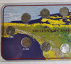 1999 Canadian Millennium Month Quarter Coin Set on Plaque . 12 Coins - 2
