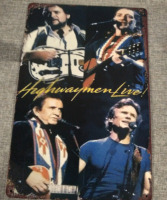 New "HighwayMenLive" Metal Tin Sign 12x8"