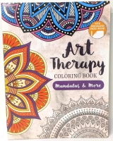 New Art Therapy Colouring Book : Mandalas & More | w Perforated Sheets | 60+ Pages | 8.25" x 10.75"