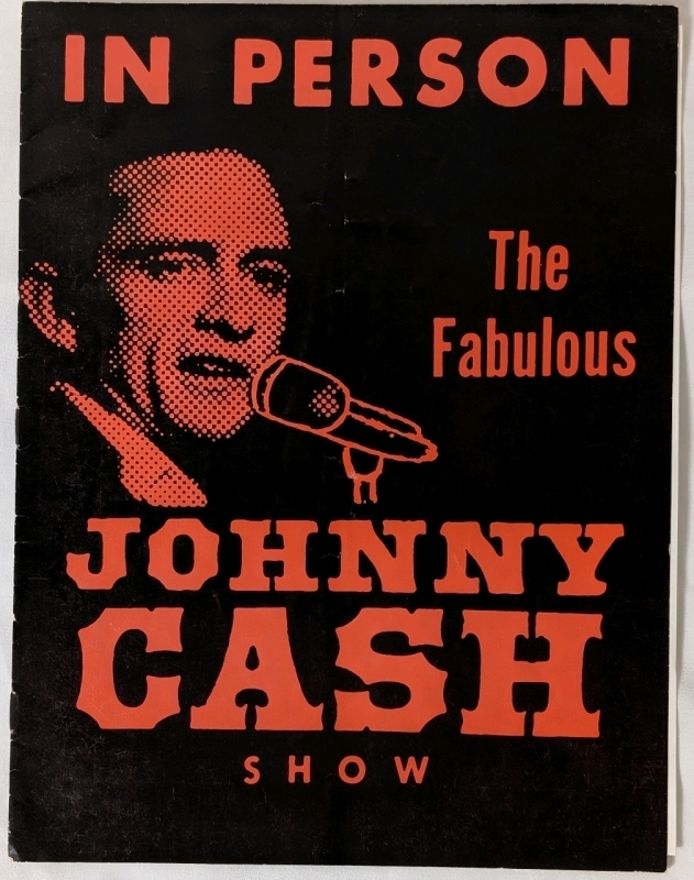 Vintage 1966 The Fabulous Johnny Cash Show Program