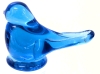 1991 Artist Rob Roy Signed Phoenix Studios Blue Bird of Happiness Art Glass Figure | 2.75" Tall - 3