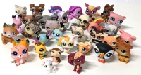 34 Assorted Littlest Pet Shop Pet Figures | Up to 2.5" Tall