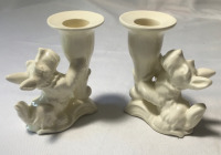 Vintage Scottie Dog Candle Holders Germany