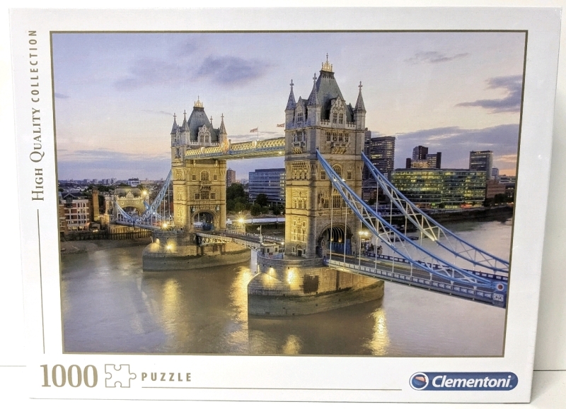 New Sealed Clemtoni 1000 Piece Tower Bridge High Quality Puzzle Made in Italy | 69cm x 50cm