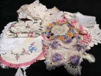 Large Lot of Vintage Doilies & Runners
