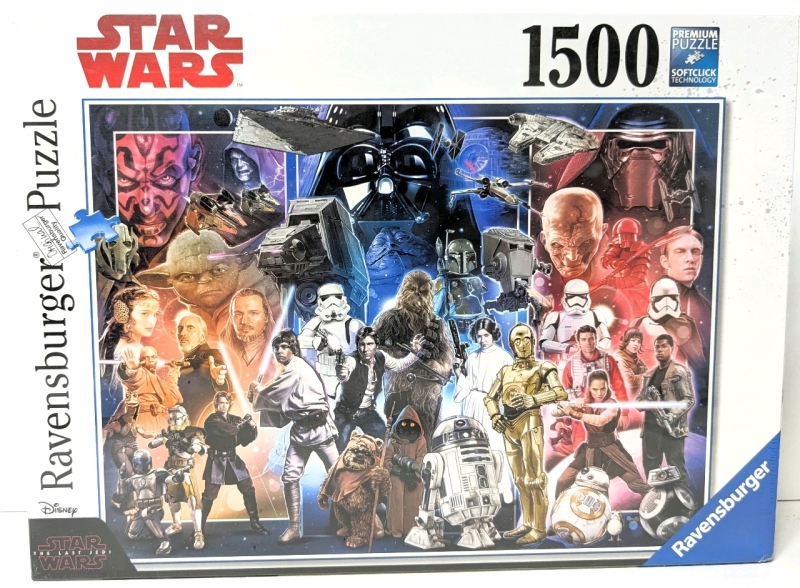 New Sealed Ravensburger Disney Star Wars: The Last Jedi 1500-Piece Premium Puzzle | 32.5" x 23.5" Completed Size