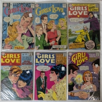 Lot Of 6 DC Girls' Love Comics Fair Condition Includes Protectors