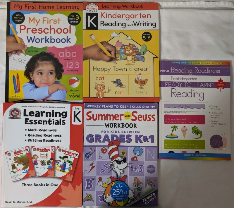 Lot Of Educational Activity Books Pre-K to K Level
