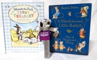 New Beatrix Potter & Winnie the Pooh Hardcover Children's Story Books w Bookmark.