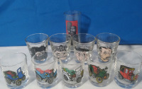 9 Vintage Collectables Shot Glasses