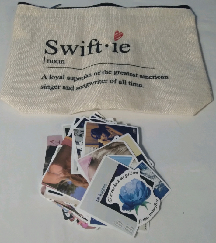 New Taylor Swift 10x7.5" Pencil Case and 60+ Stickers
