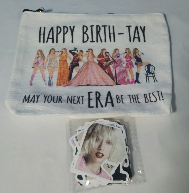New Taylor Swift 8.5x7" Pencil Case and 30+ Stickers