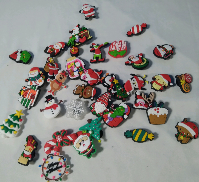 36 Christmas Themed Croc Charms