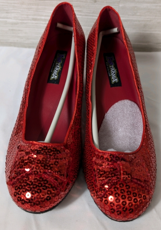 NEW Funtaisma Red Sequin Shoes Women Size 11