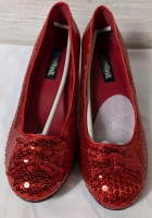 NEW Funtaisma Red Sequin Shoes Women Size 11