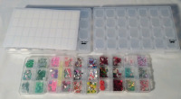 New Stickers and charms & 7x5" Storage Containers