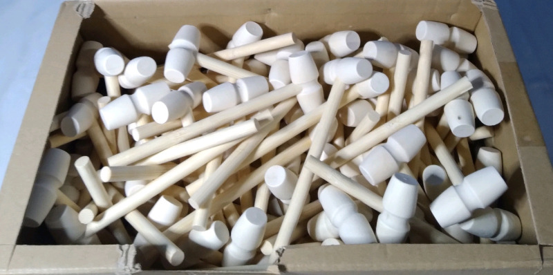 100+ Mini Wooden Hammers 6"