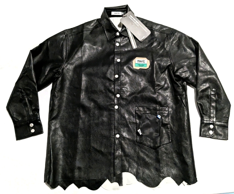 New PSYLOS1 Moditec Vegan Leather Jacket (Size Medium)