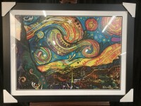 New Starry Night Print by Dean Russo Framed