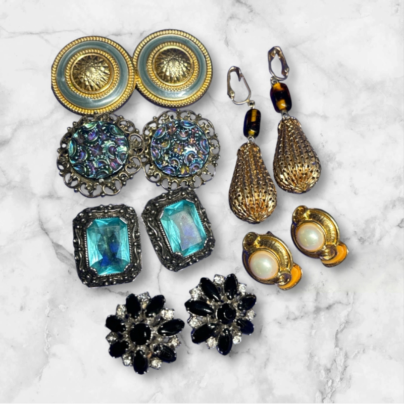 Statement Vintage Earrings Some Signed