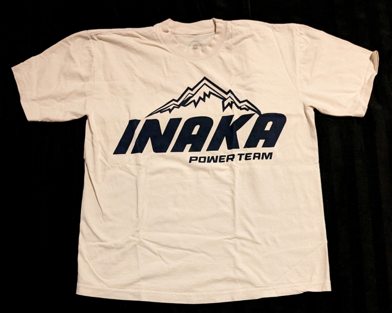 New INAKA Power Team Tee Cream (Size Large)