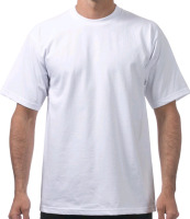 New | Proclub, Mens Size: Large | Heavy Weight Plain White T-Shirt