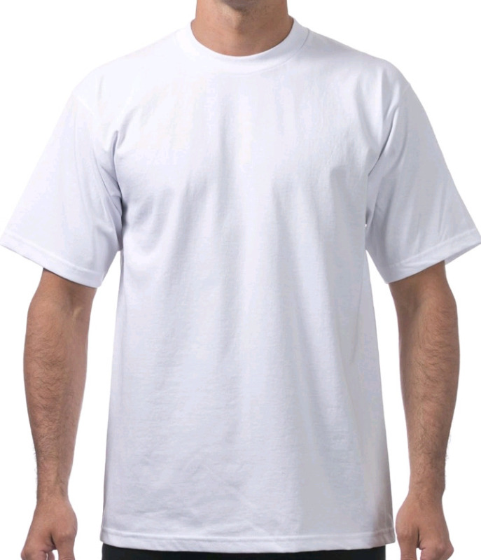 New | Proclub, Mens Size: Extra Large | Heavy Weight Plain White T-Shirt