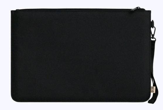 New | B&eacute;is Slim Basic Black Zip-Up Laptop Bag/ Holder