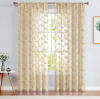 New: Lazzy Embroidered Sheer Curtains 55"W x 84"L - Retails for Over 70$