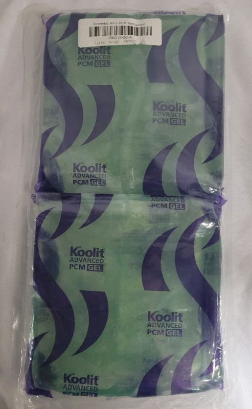KooLit Advanced PCM Gel Reusable Cooler Ice Packs , 2-Pack , 8"&times;8" - NEW