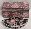 Floral/fruit Pattern Ceramic Trinket Boxes - 2