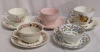 5 Teacups & Saucers Wedgewood, Grosvenor, Windsor ++ - 7