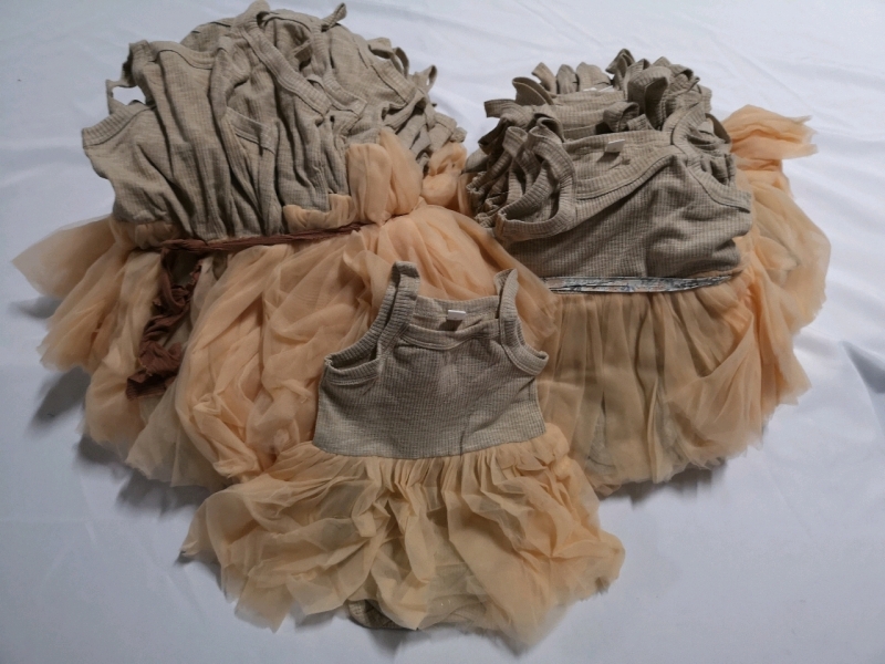 80 New Toddler Onesie's with Tutu sz 0, 1, 2 & 5yr by Adored