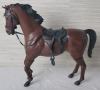 1960s MARX Toys Fort Apache Fighters " Comanche " Movable Cavalry Horse w/Original Box . - 2