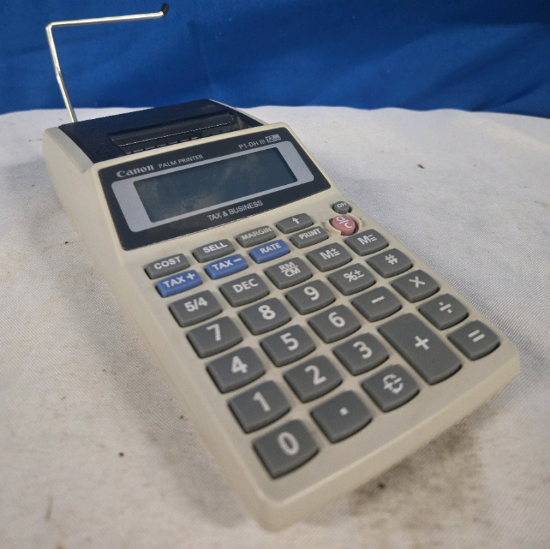 Cannon | Battery Operated Tax & Business Palm Printer | Model # P1-DH 3 * Tested & Working *