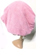 New Satin-Lined Terry Cloth Hair Bonnet w Drawstring at Back | One Size Fits Most Adults - 2