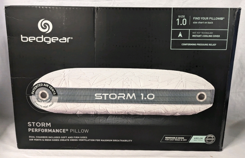 New Bedgear Storm Performance Pillow. Personal Size (20" by 26") Size 1.0. Retails for $199 US.