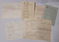 1881 - 1926 Great Lakes / Niagara Region Schooner & Steam Screw Boat Declaration of Ownership Documents .