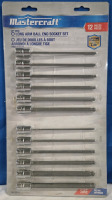 12Pcs New | Mastercraft ⅜" Drive Long Arm Ball End Socket | Model 058-1227-0