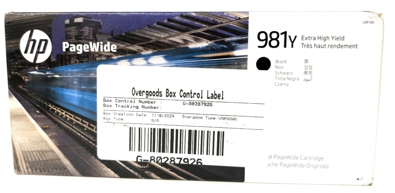 New Genuine HP PageWide 981Y BLACK Extra High Yield Original PageWide Printer Ink Cartridge L0R16A | Retails for $280!