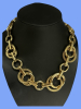 Dana Buckman Mesh Ring Necklace Vintage Choker Modern Strand - 2