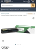 New Genuine Lexmark Unison 24BY497 One YELLOW Print Cartridge | Retails for $236! - 2