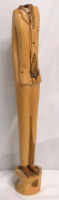 Unique Solid Wood Sculpture 18.25" Tall