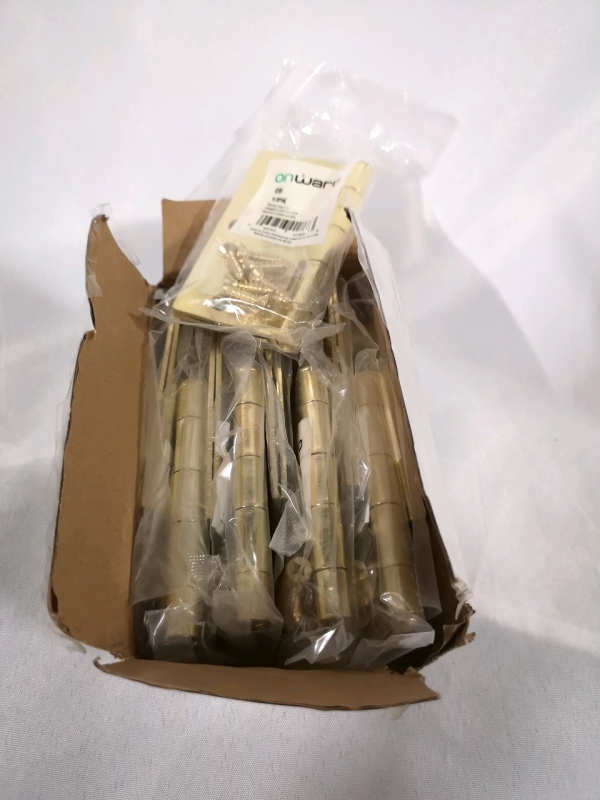 10 New Brass Butt Hinges 3.5"