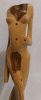 Unique Solid Wood Women's Figure Sculpture 17.75" Tall - 2